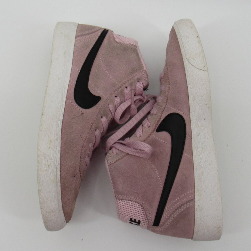 Women's Nike SB Bruin High Skate Shoes Medium Soft Pink Suede DR0126-600 Size 6 - Picture 6 of 8